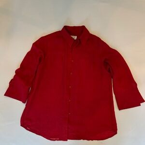 Button down, 3/4 sleeve, blouse